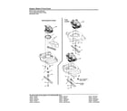 Murray 7800257 (MD2250FC) engine/blade/front cover diagram