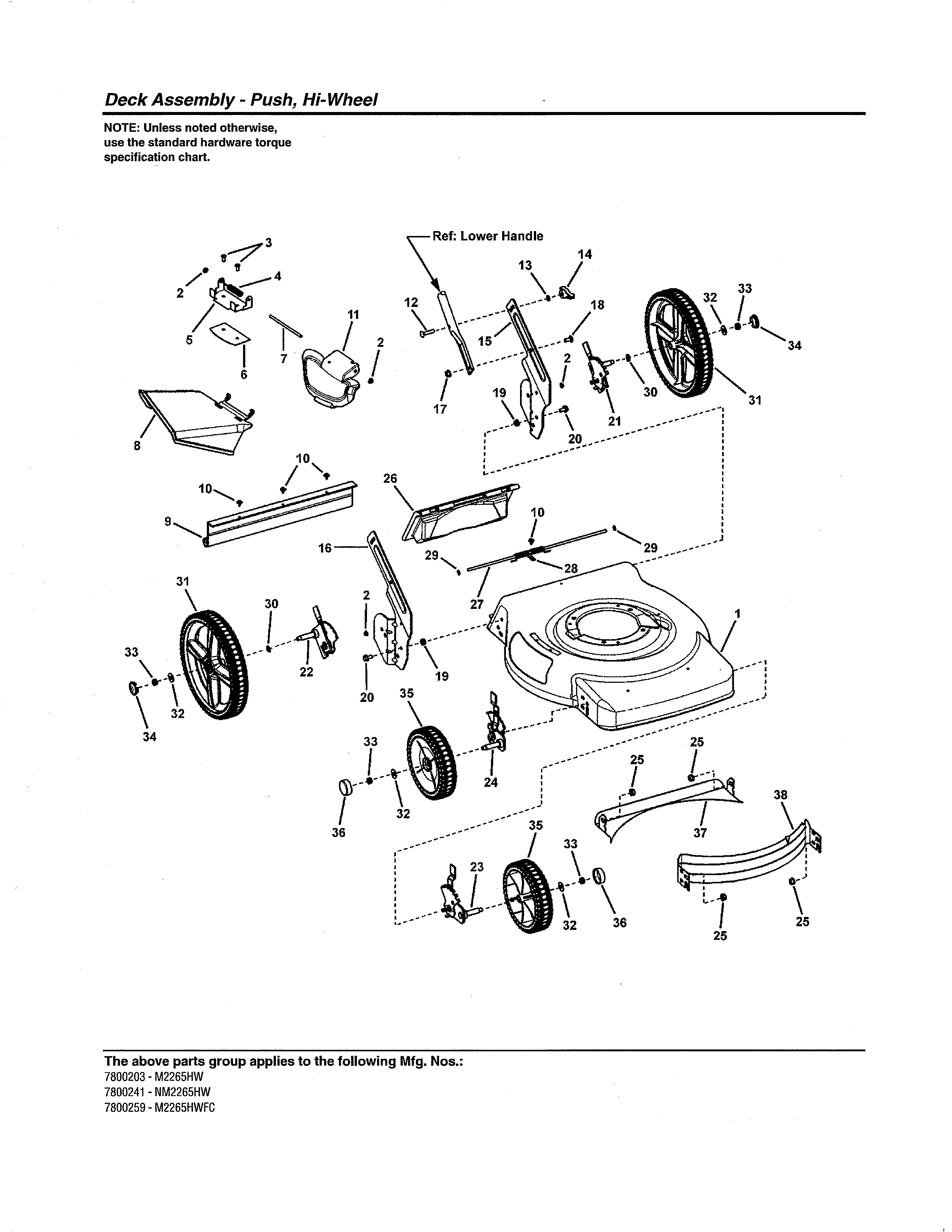 DECK - PUSH, HI-WHEEL