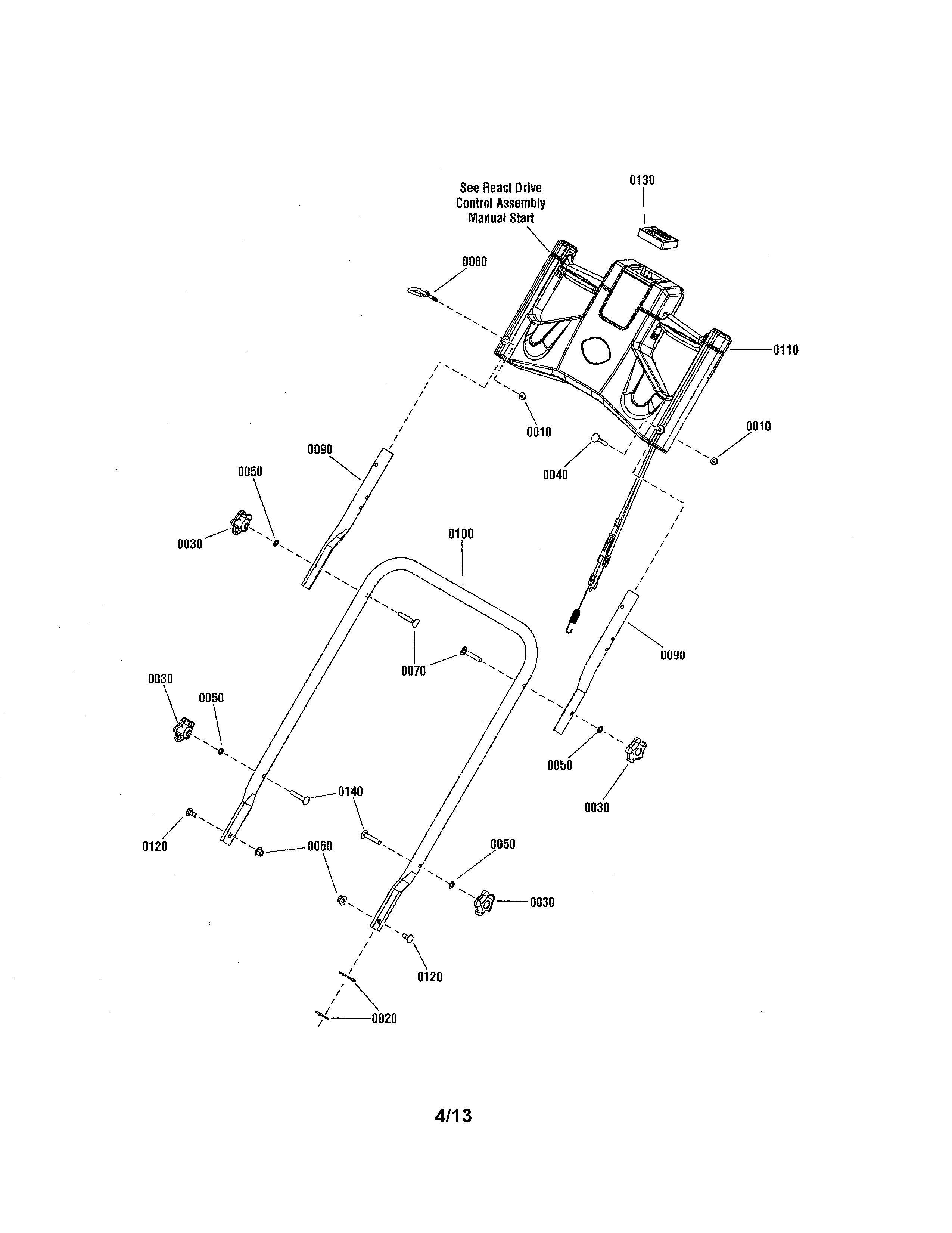 HANDLES/CONTROLS-MANUAL START