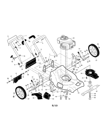 Engine/housing/handle