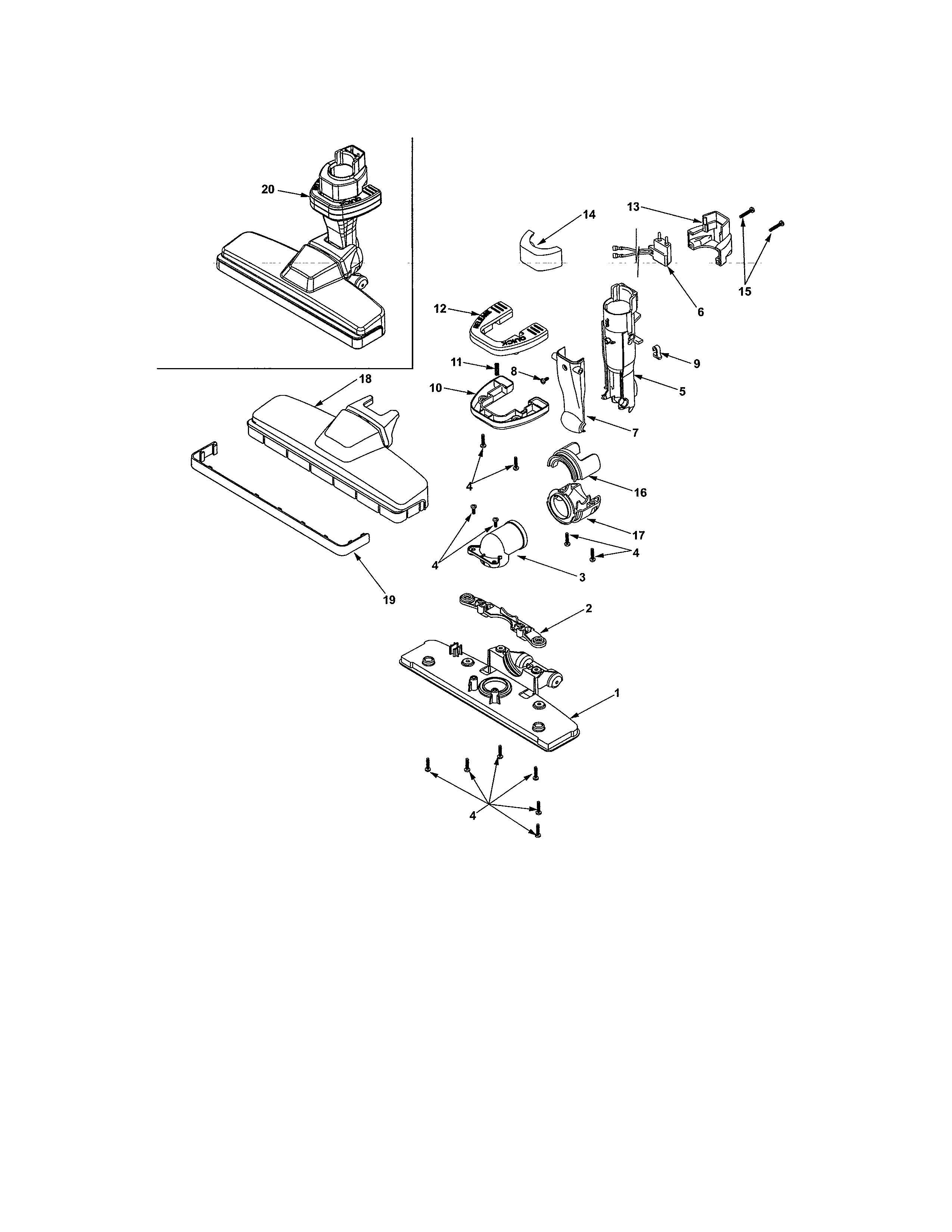 Lift-off nozzle