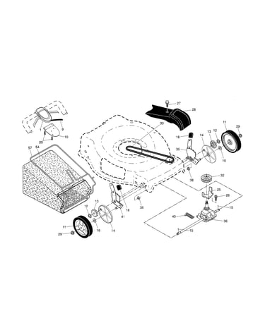 Drive control/gear case/wheels