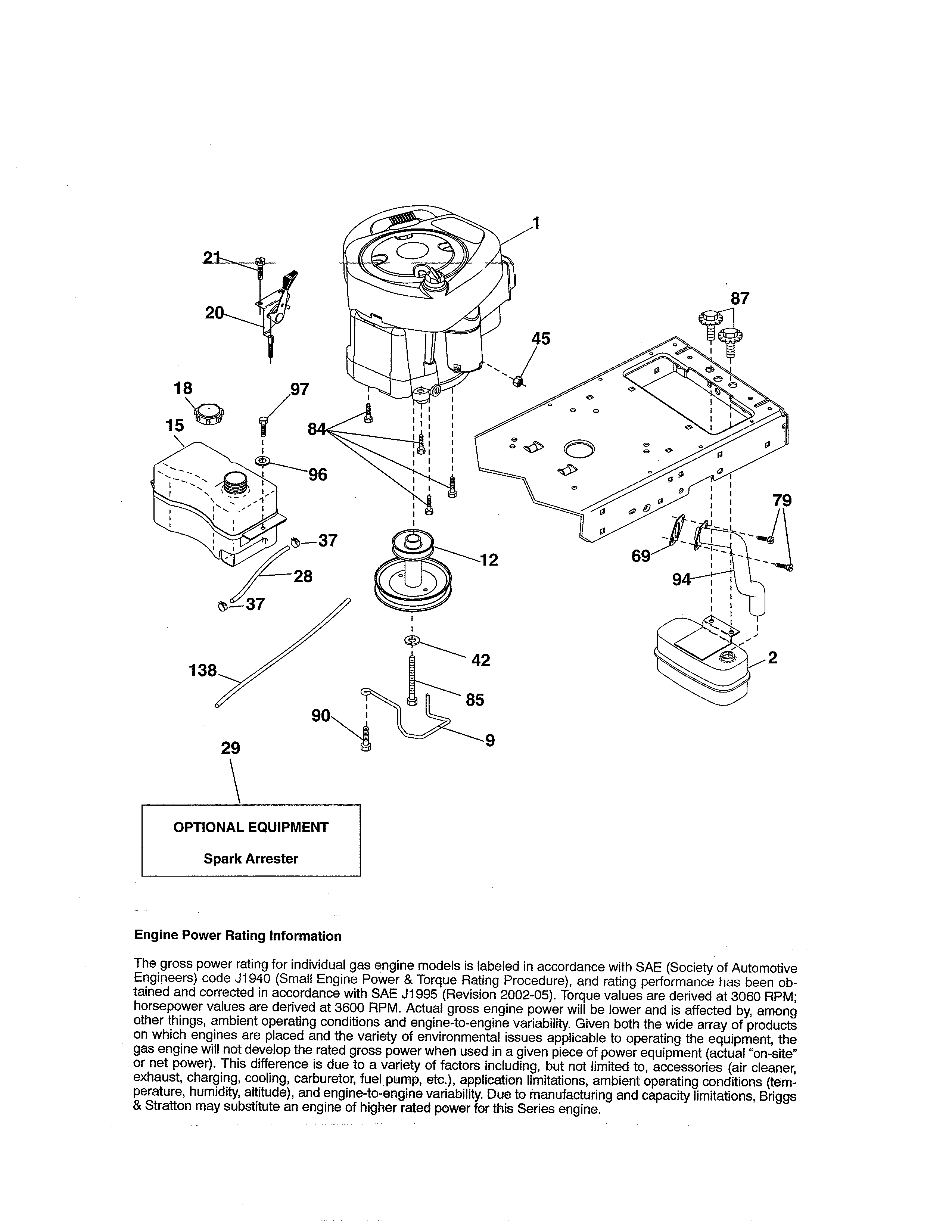 Official Craftsman 917288525 front engine lawn tractor parts Sears PartsDirect