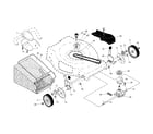 Craftsman 917290800 drive control/gear case/wheels diagram