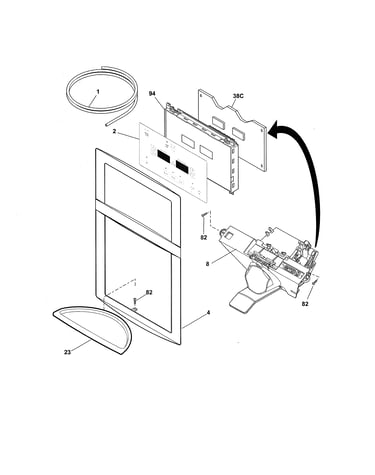 Controls/ice dispenser