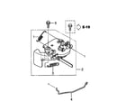 Honda GCV190-LABHH choke lever diagram