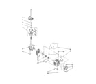 Whirlpool LSR6333LQ0 brake/clutch/gearcase/motor/pump diagram