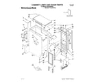 KitchenAid KUIC15PRXS2 cabinet liner & door diagram