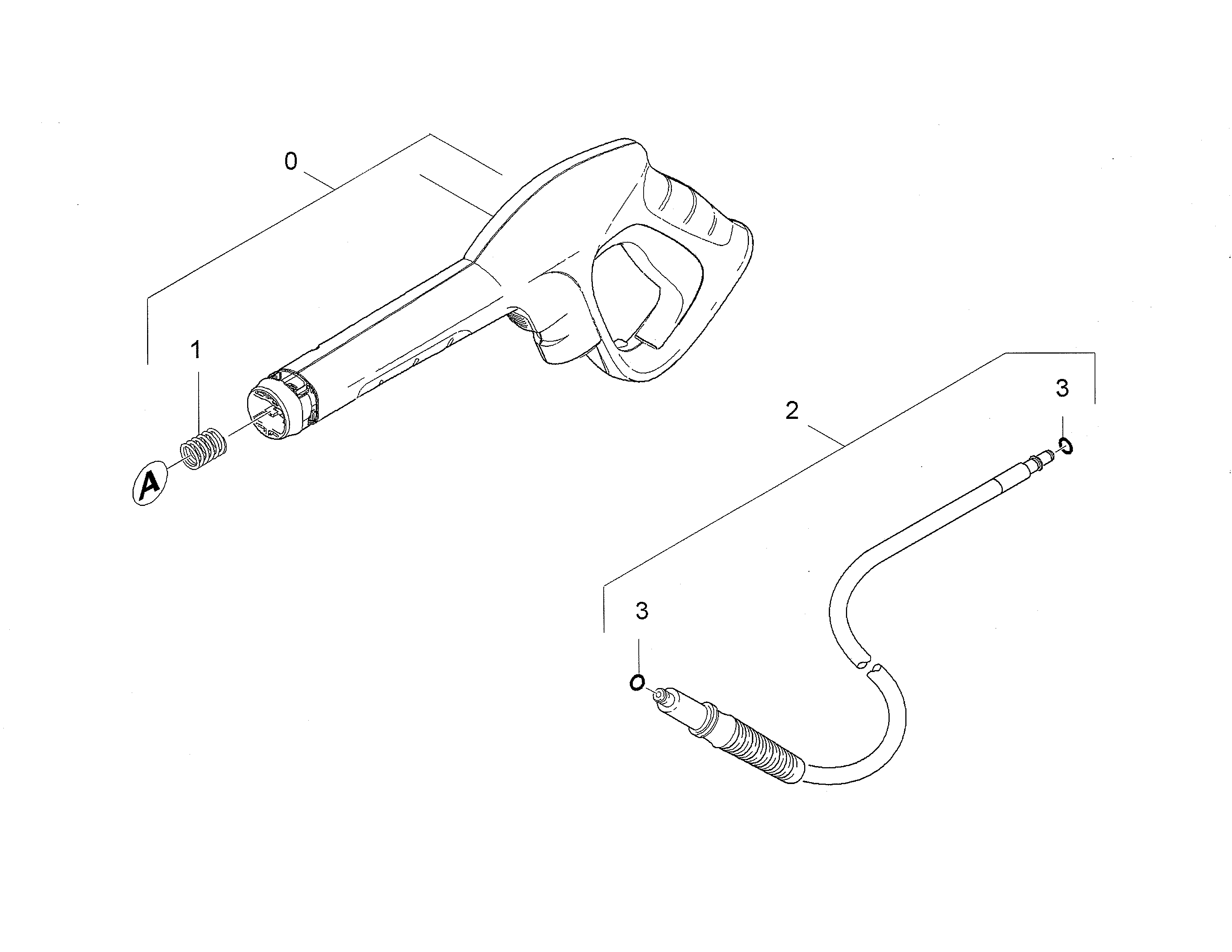 Hand trigger gun