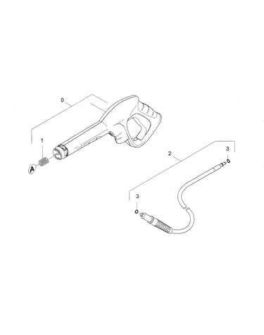 Hand trigger gun