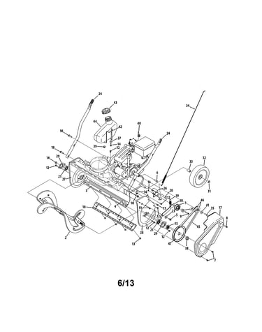 Auger/fuel tank