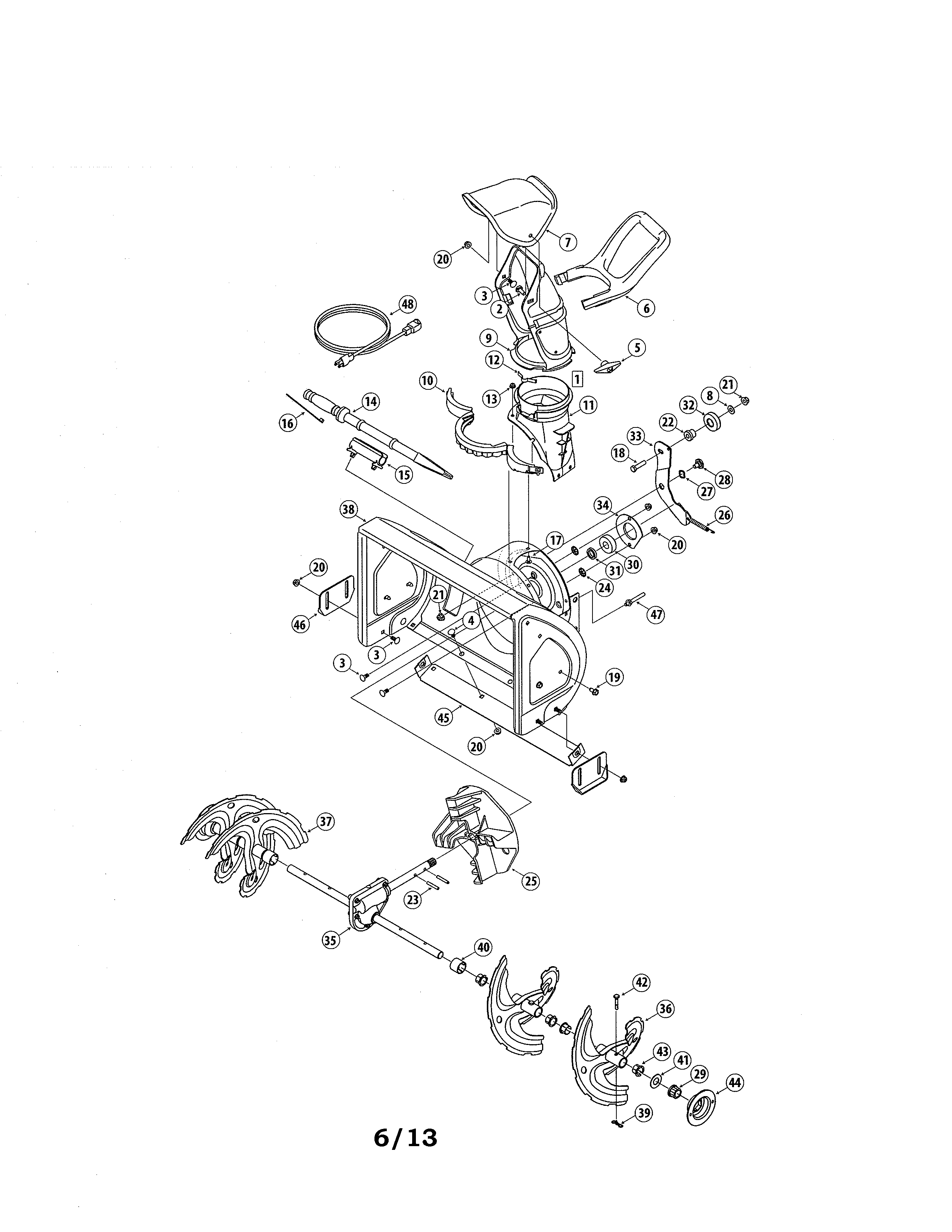 AUGER & HOUSING/CHUTE