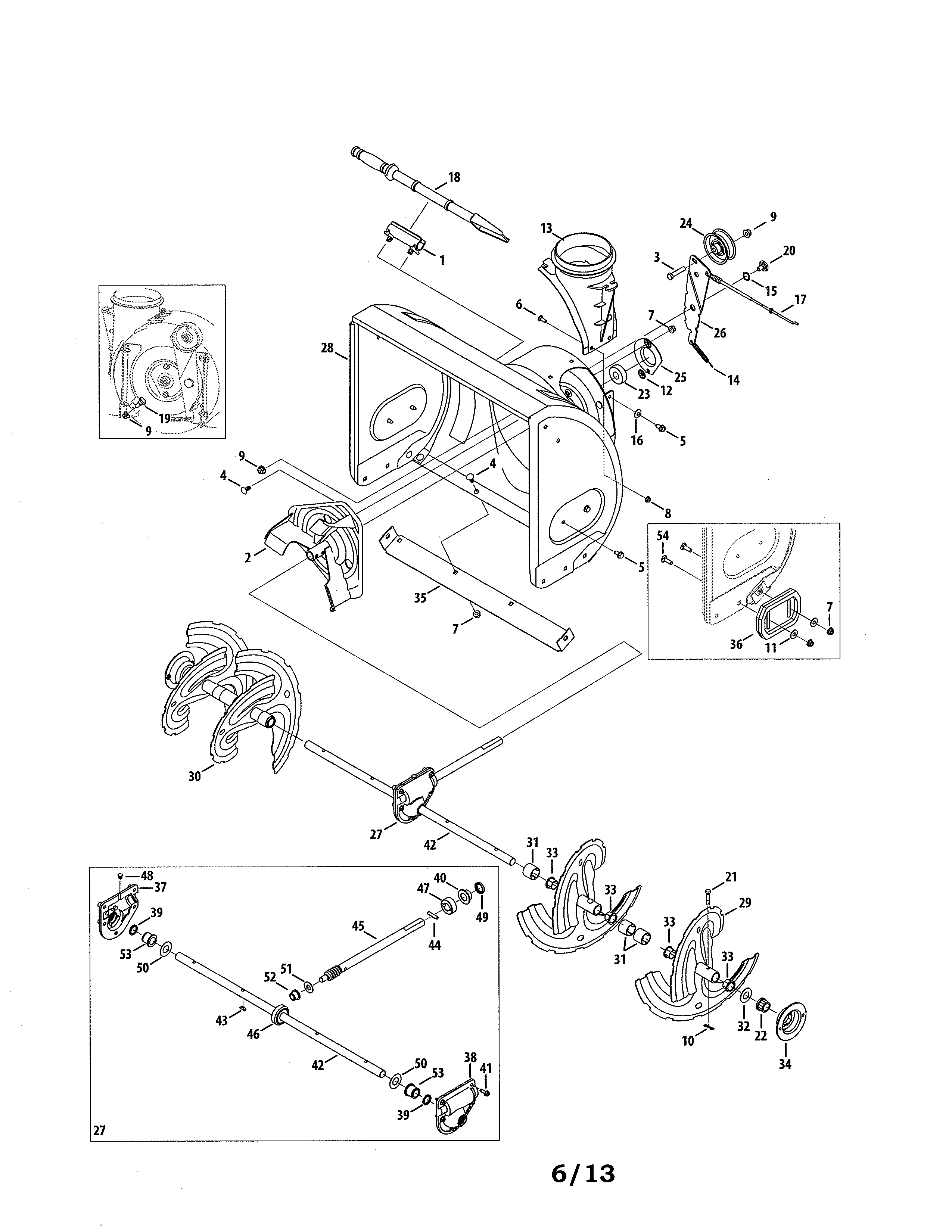 AUGER & HOUSING/GEARBOX