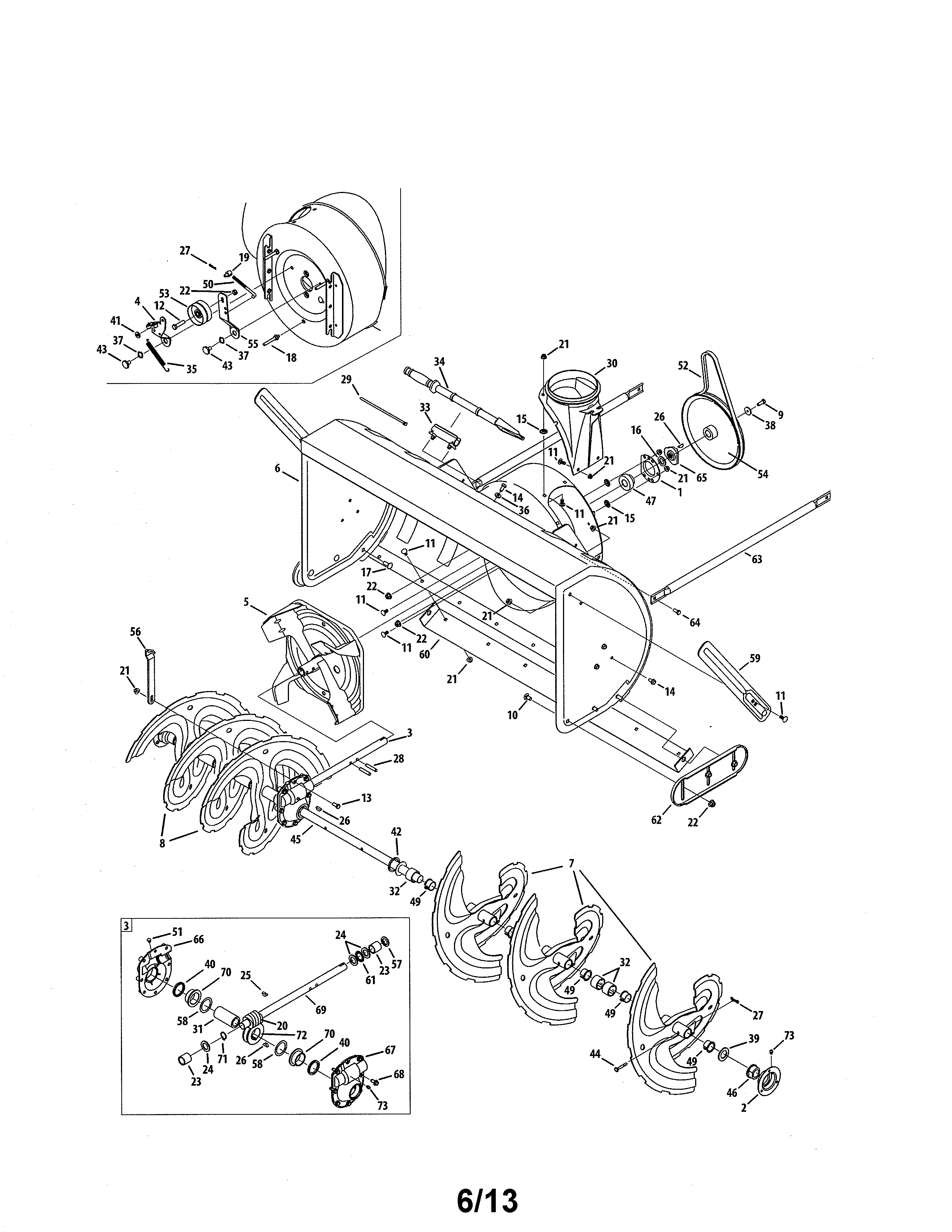 Auger & housing/gearbox