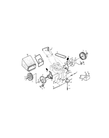 Drive control/grass bag/wheels