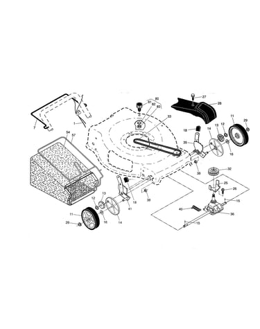 Drive control/gear case/wheels