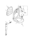 Backpack frame, harness