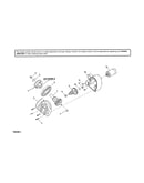 Pulley shaft/gear case