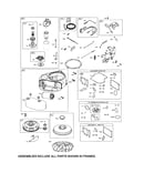 Motor-starter/blower housing/flywheel