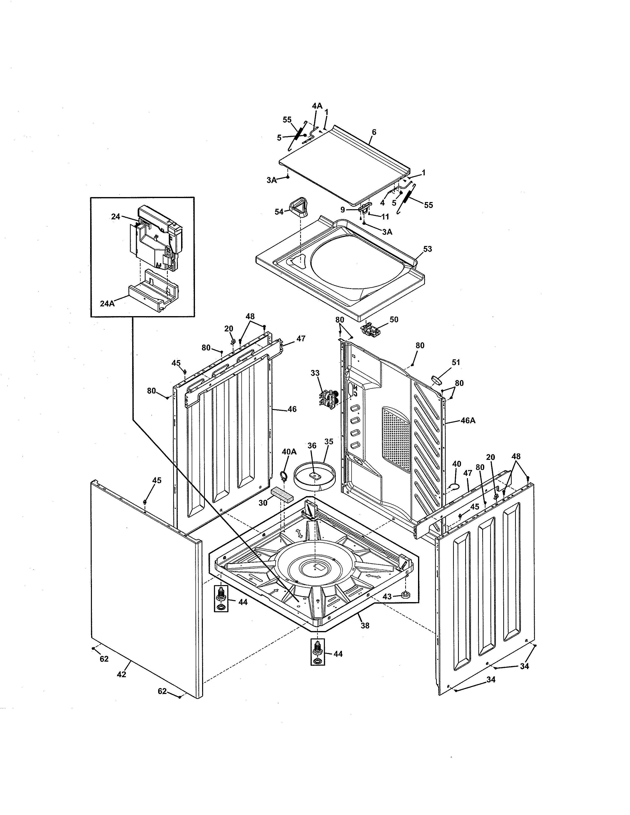 Lower cabinet/top
