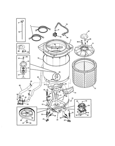Motor/tub