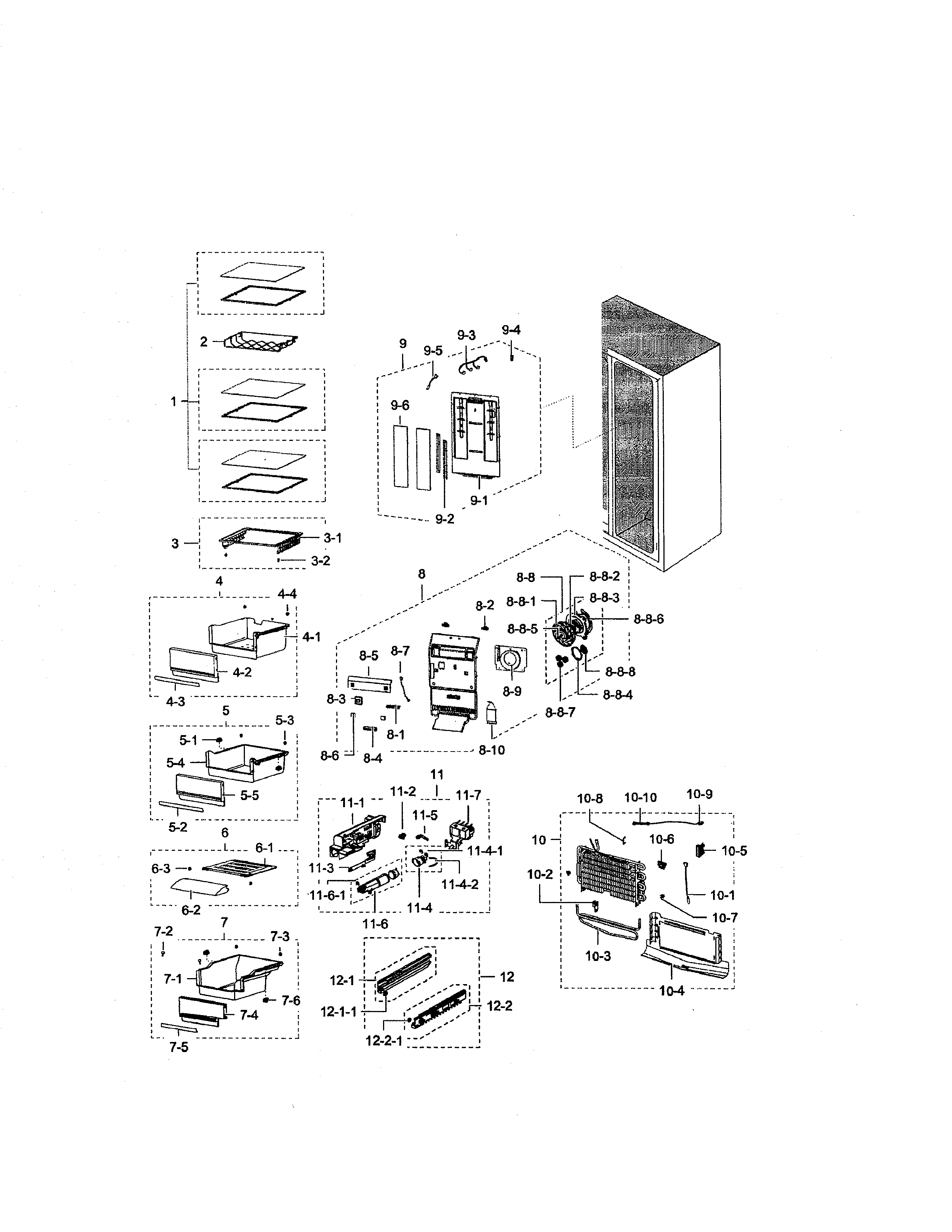 Refrigerator section