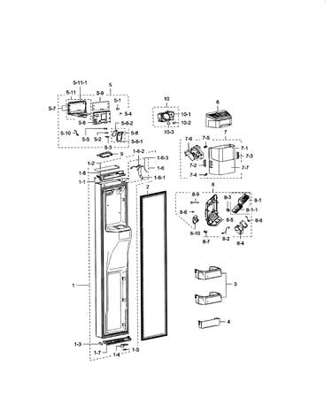 Freezer door