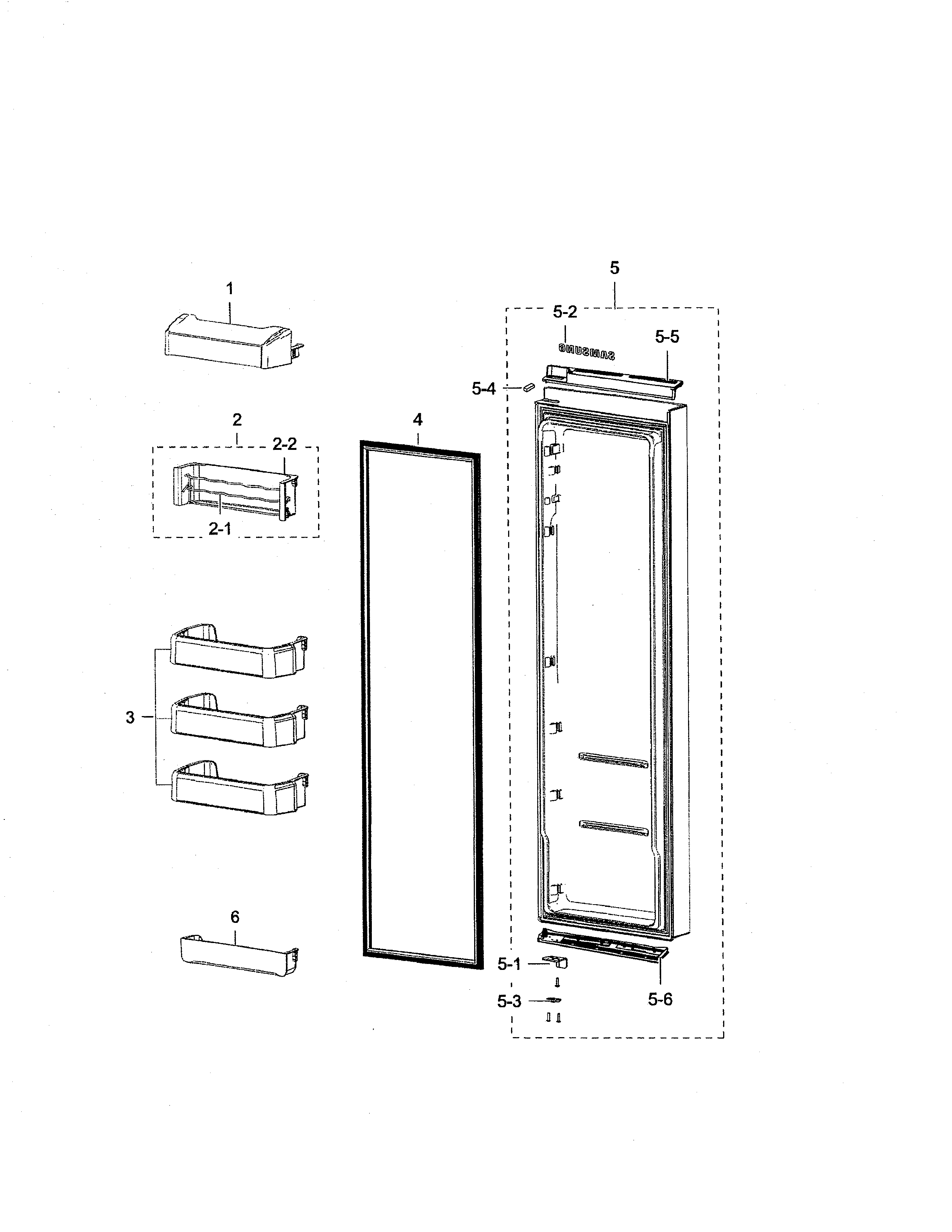 Refrigerator door