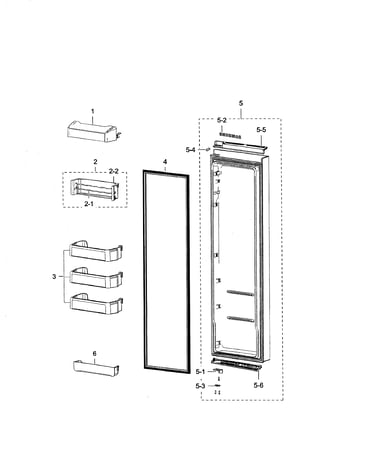 Refrigerator door