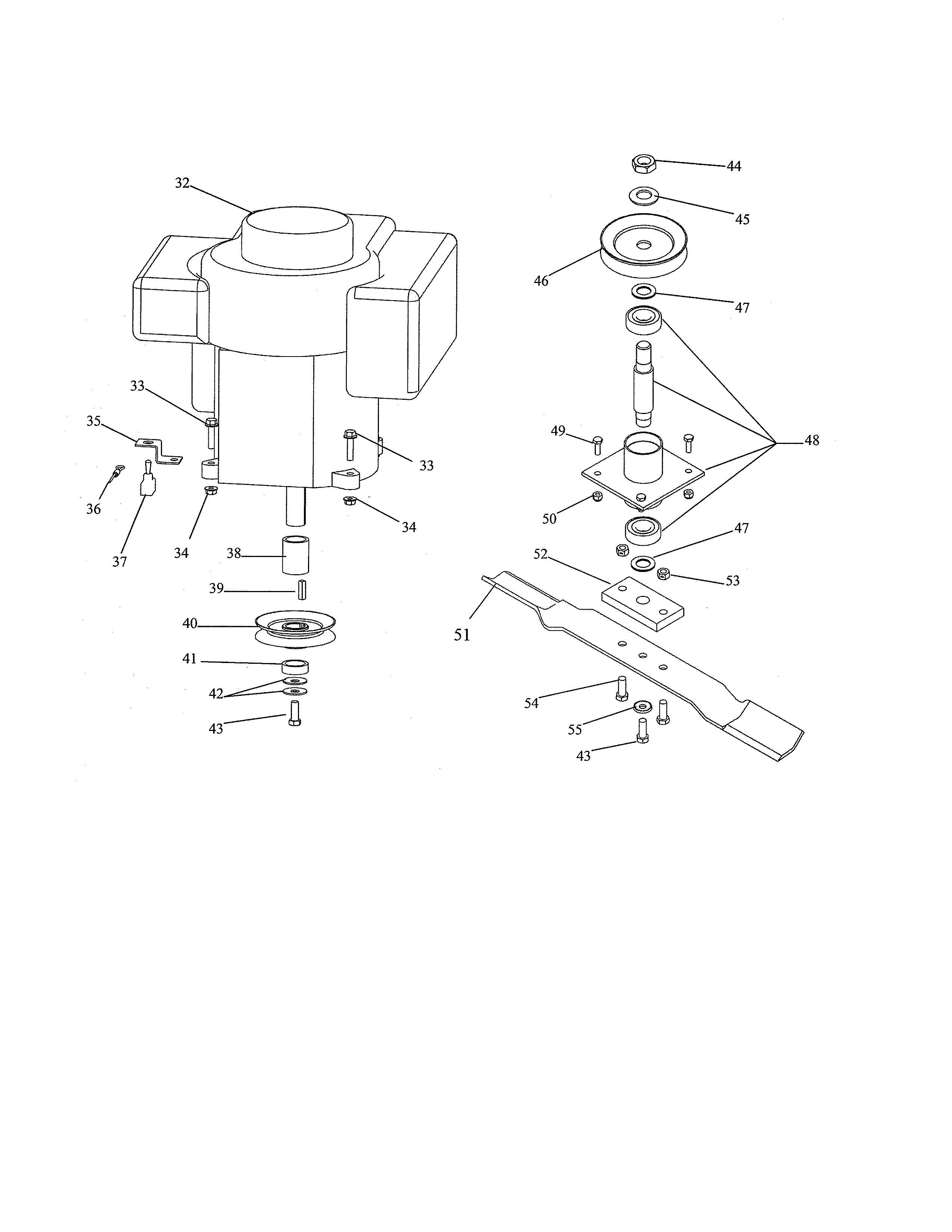 ENGINE/BLADE SET UP