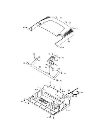Incline motor/hood