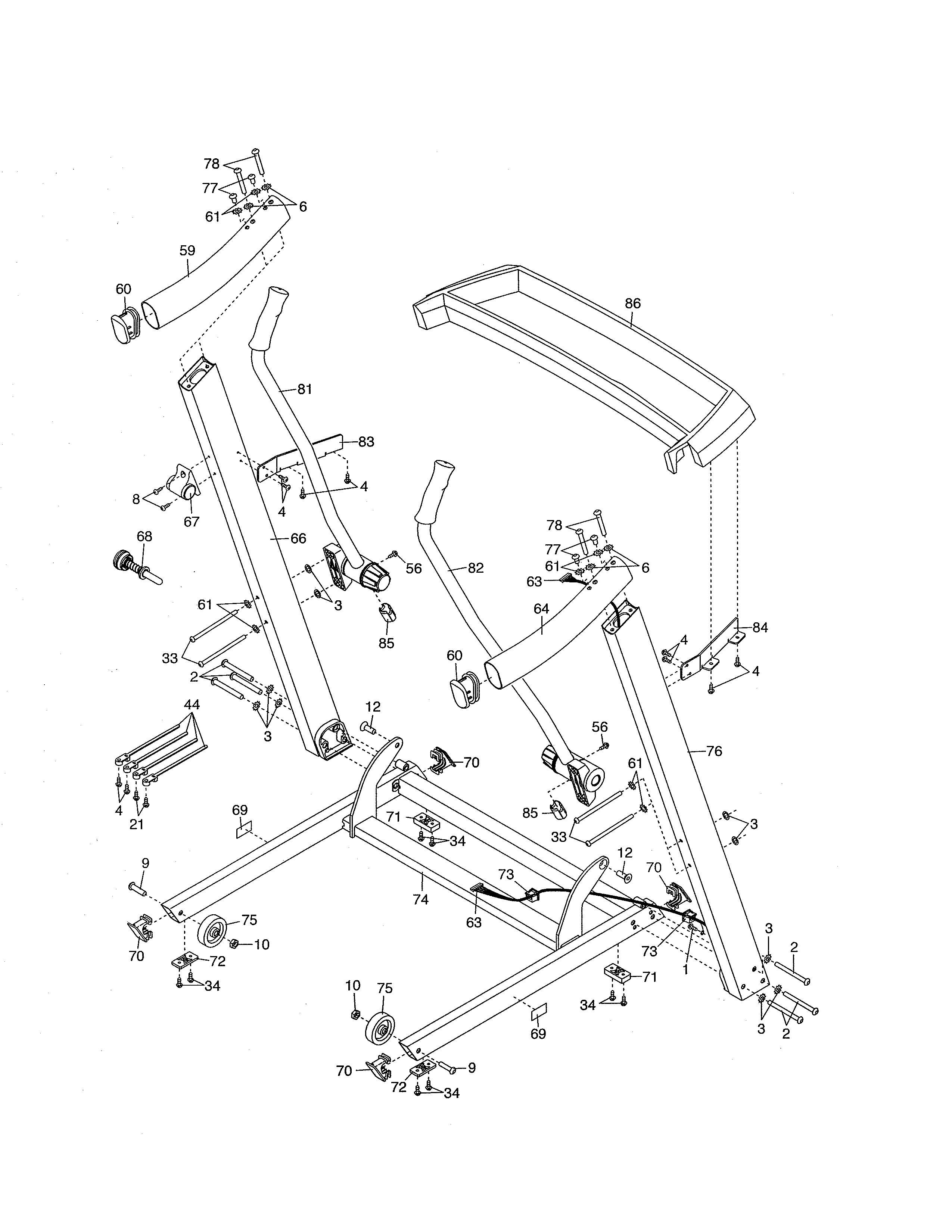BASE/HAND RAILS/UPRIGHTS