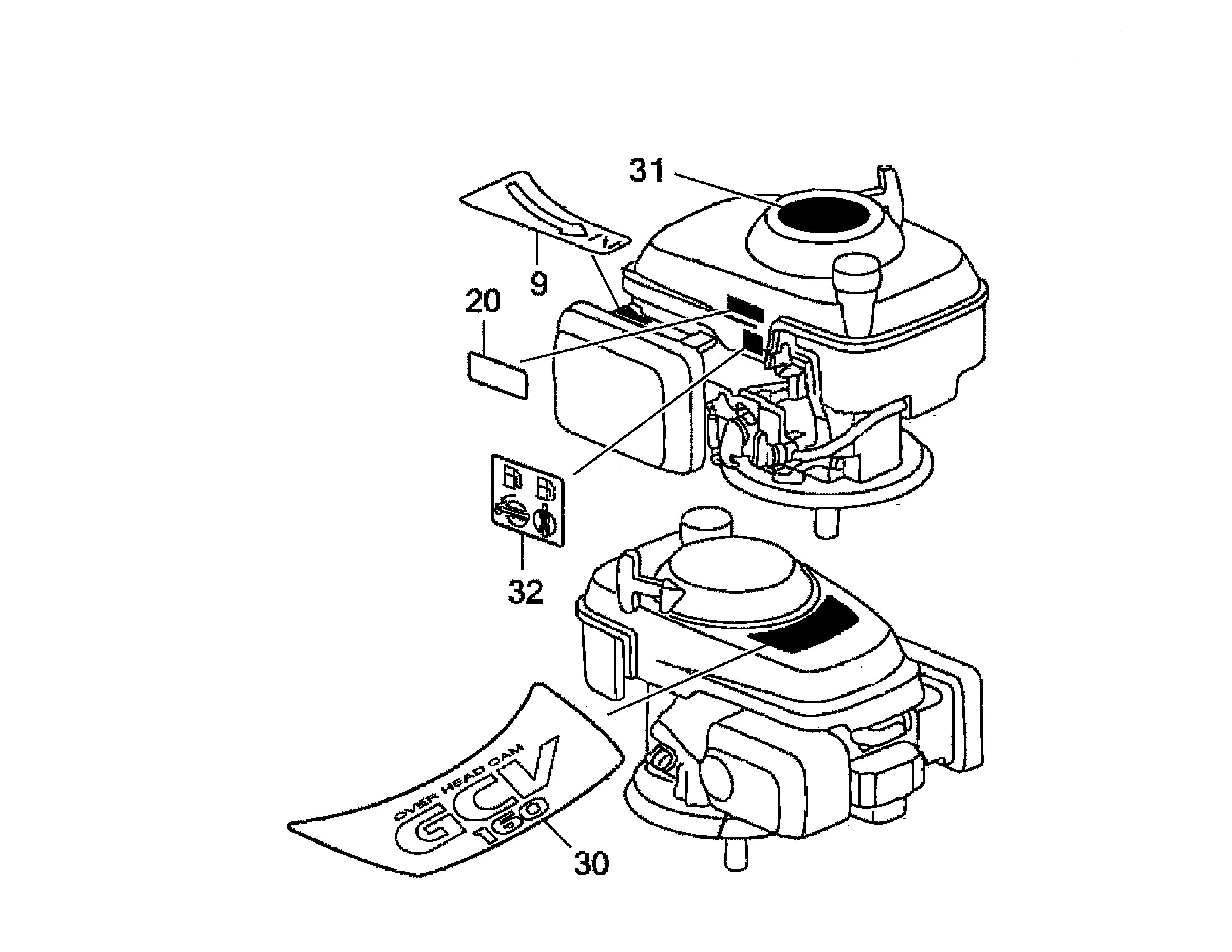 Official Jonsered 967957301 00 gas lawn mower parts Sears PartsDirect
