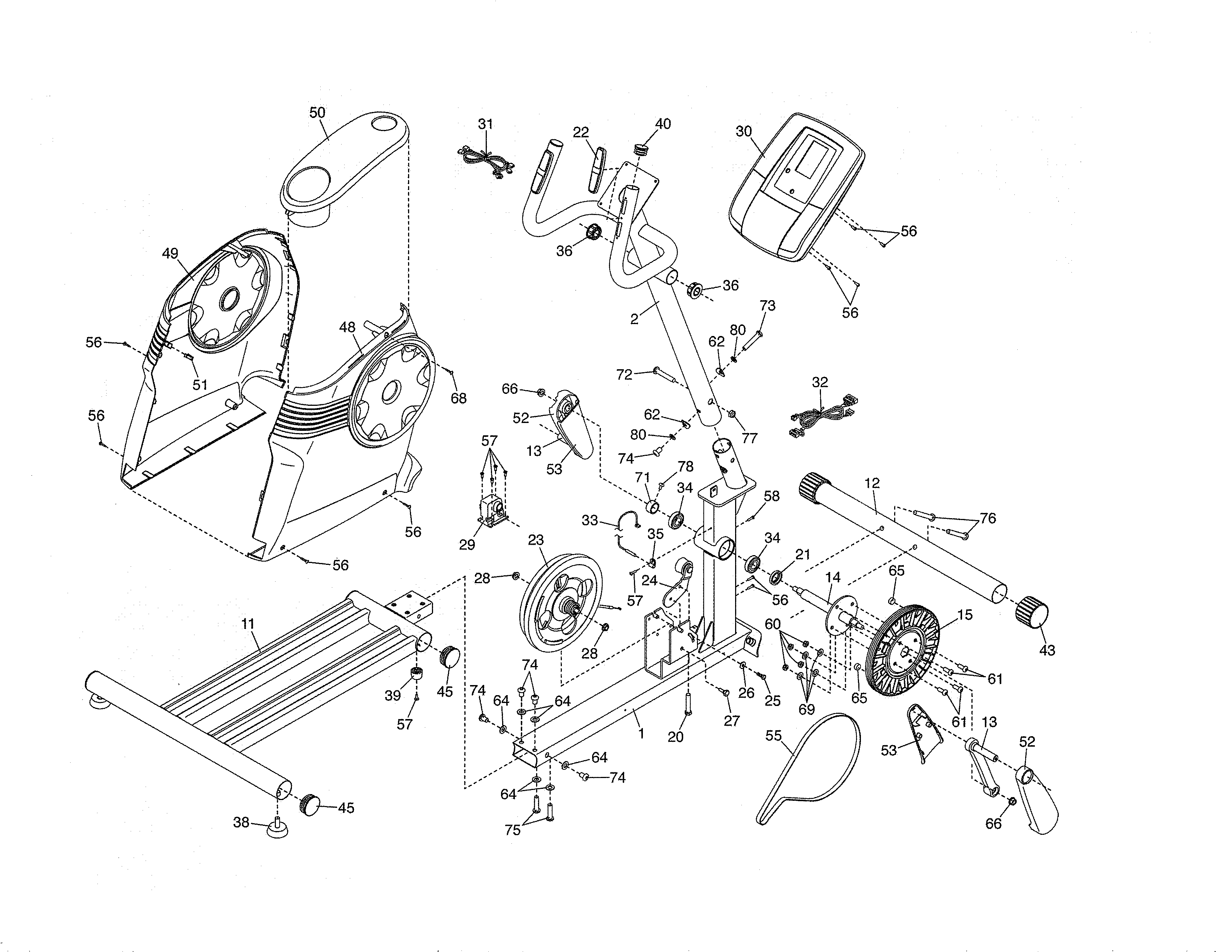 CONSOLE/BASE/PULLEY