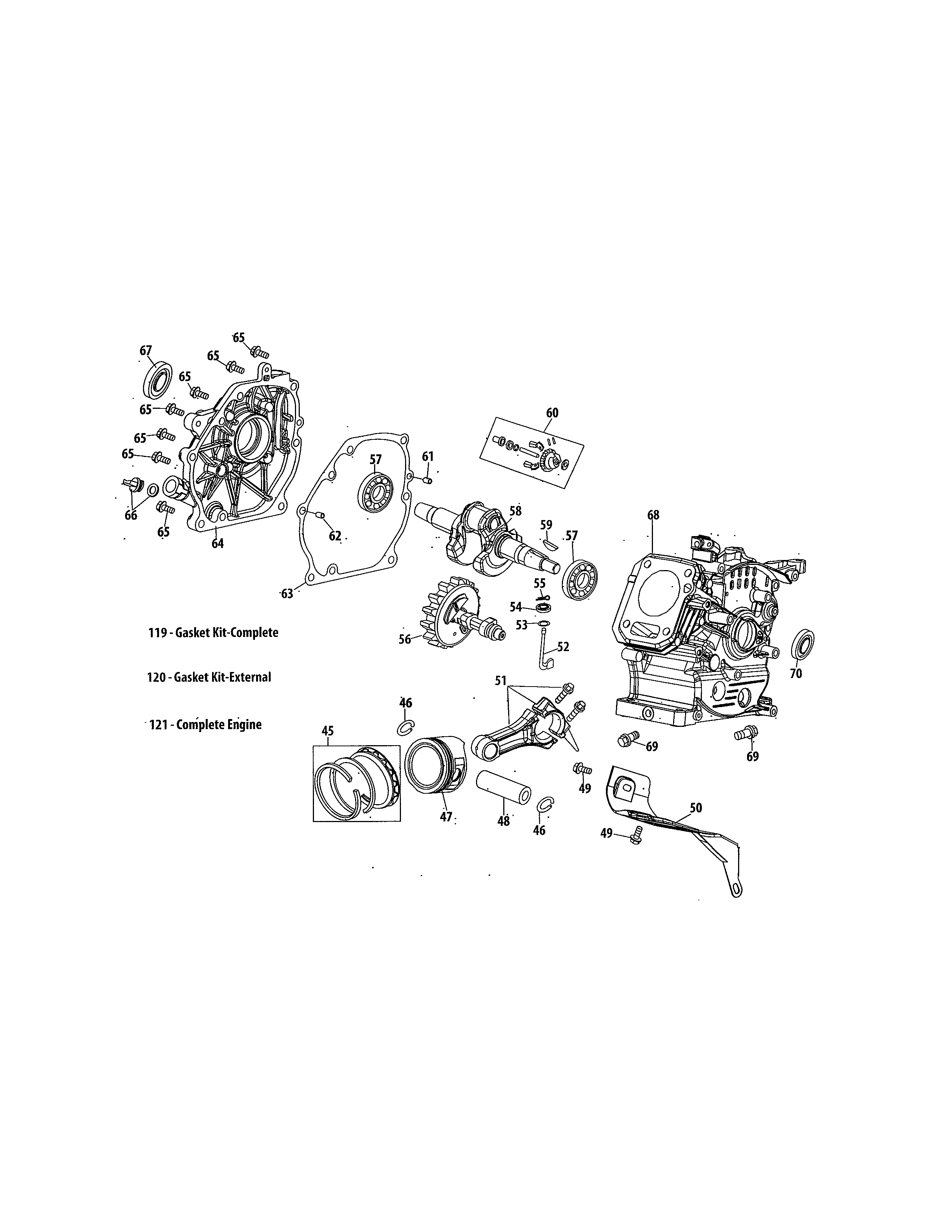 Crankshaft/crankcase