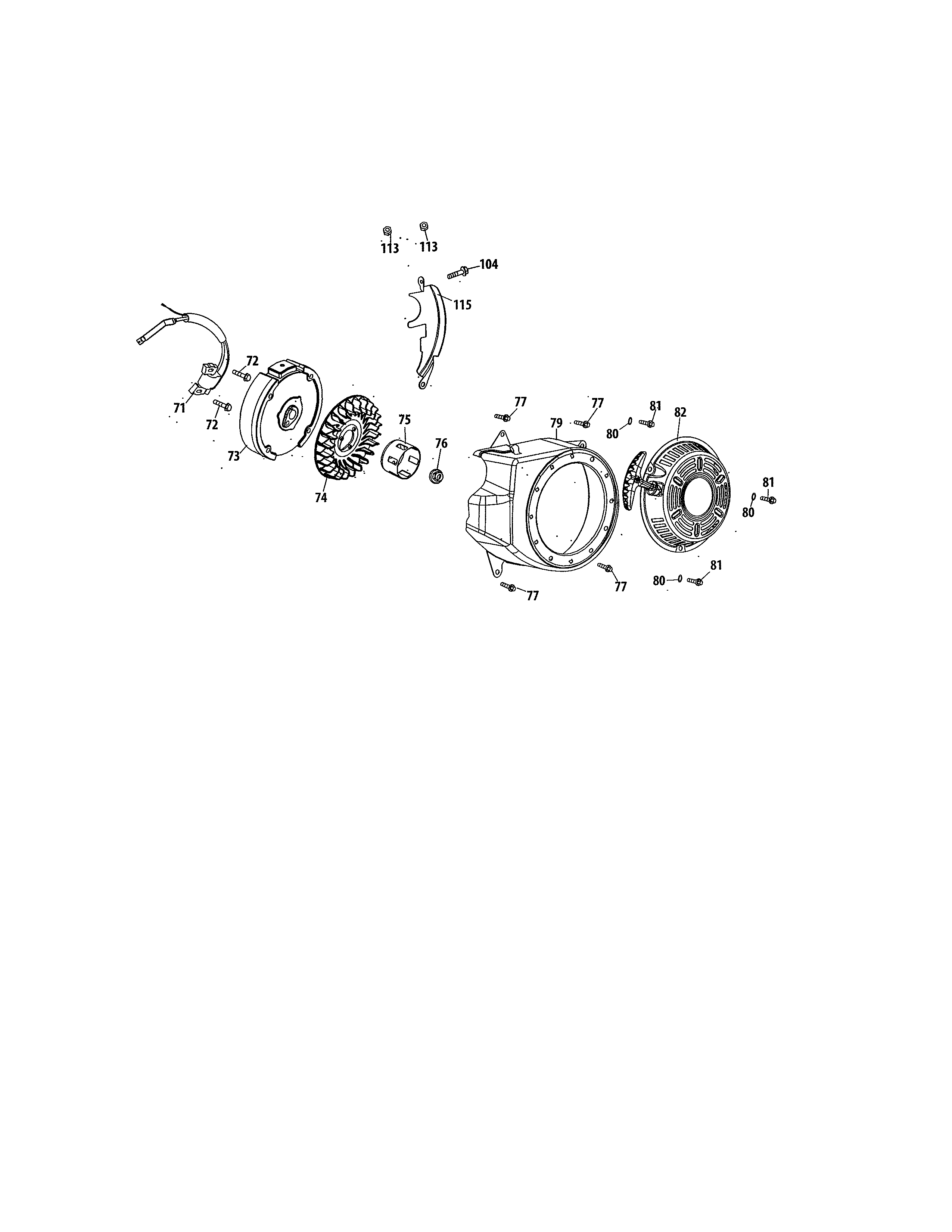 Flywheel/fan