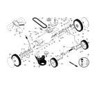 Craftsman 917370933 drive control/gear case/wheels diagram