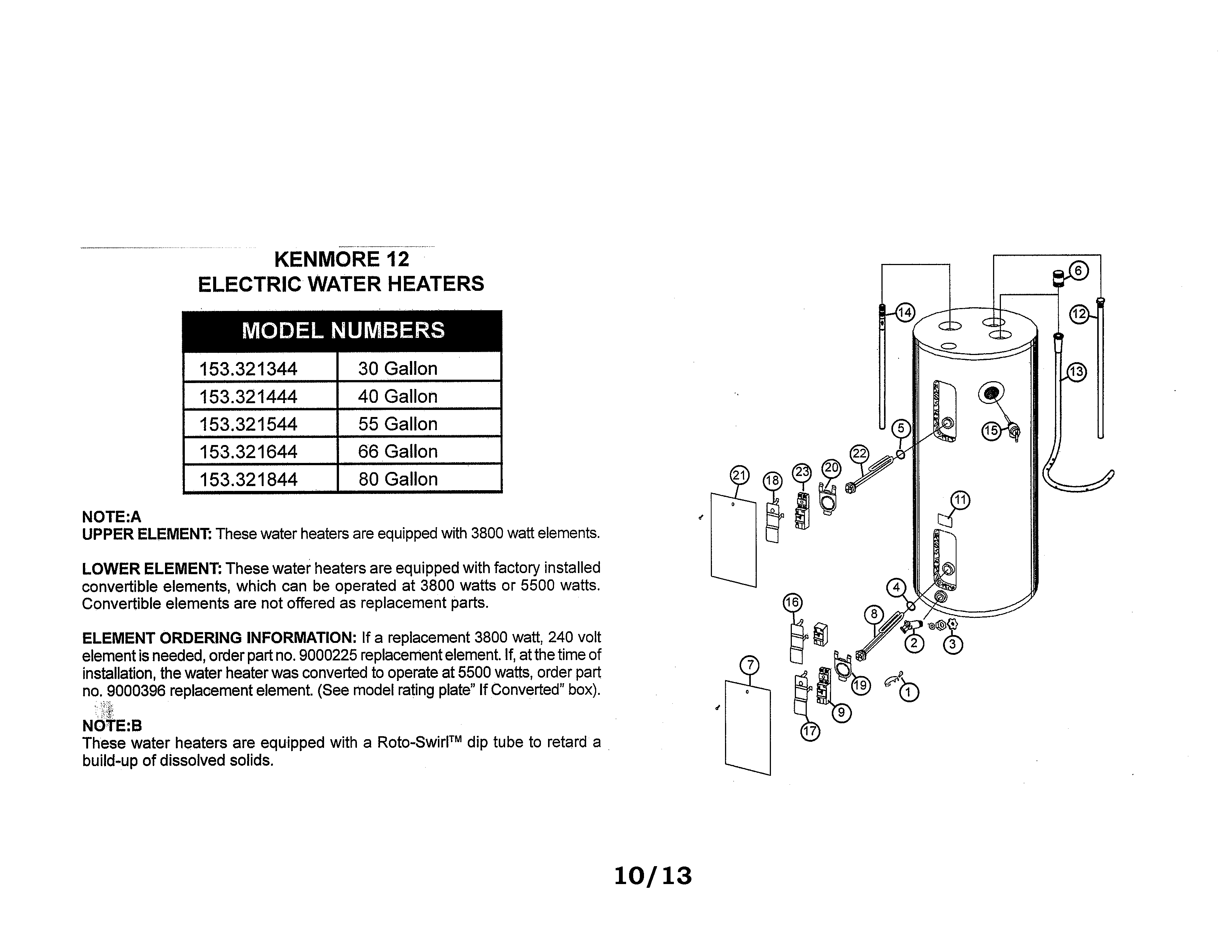 Electric water heater