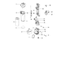Eureka AS1051A motor/lid/platform diagram