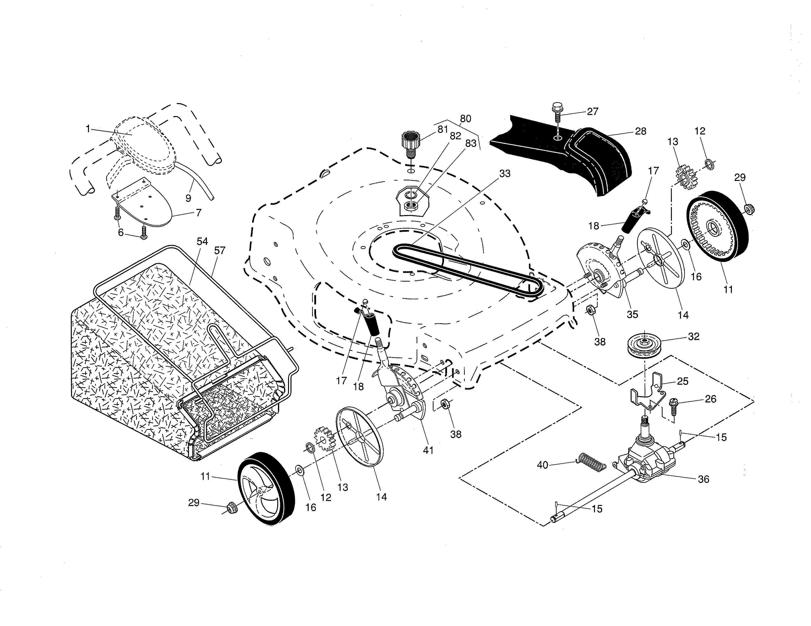 DRIVE CONTROL/GEAR CASE/WHEELS
