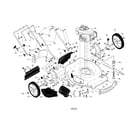 Craftsman 917370603 engine/housing/handle diagram