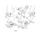 Weslo 831219040 console/pedals/uprights diagram