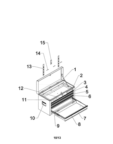 6 drawer professional chest