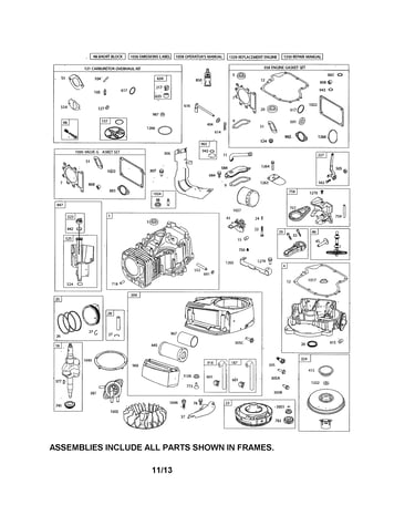 Cylinder/crankshaft/crankcase