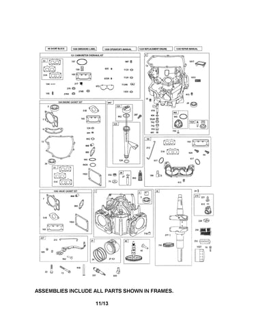 Cylinder/crankcase/crankshaft