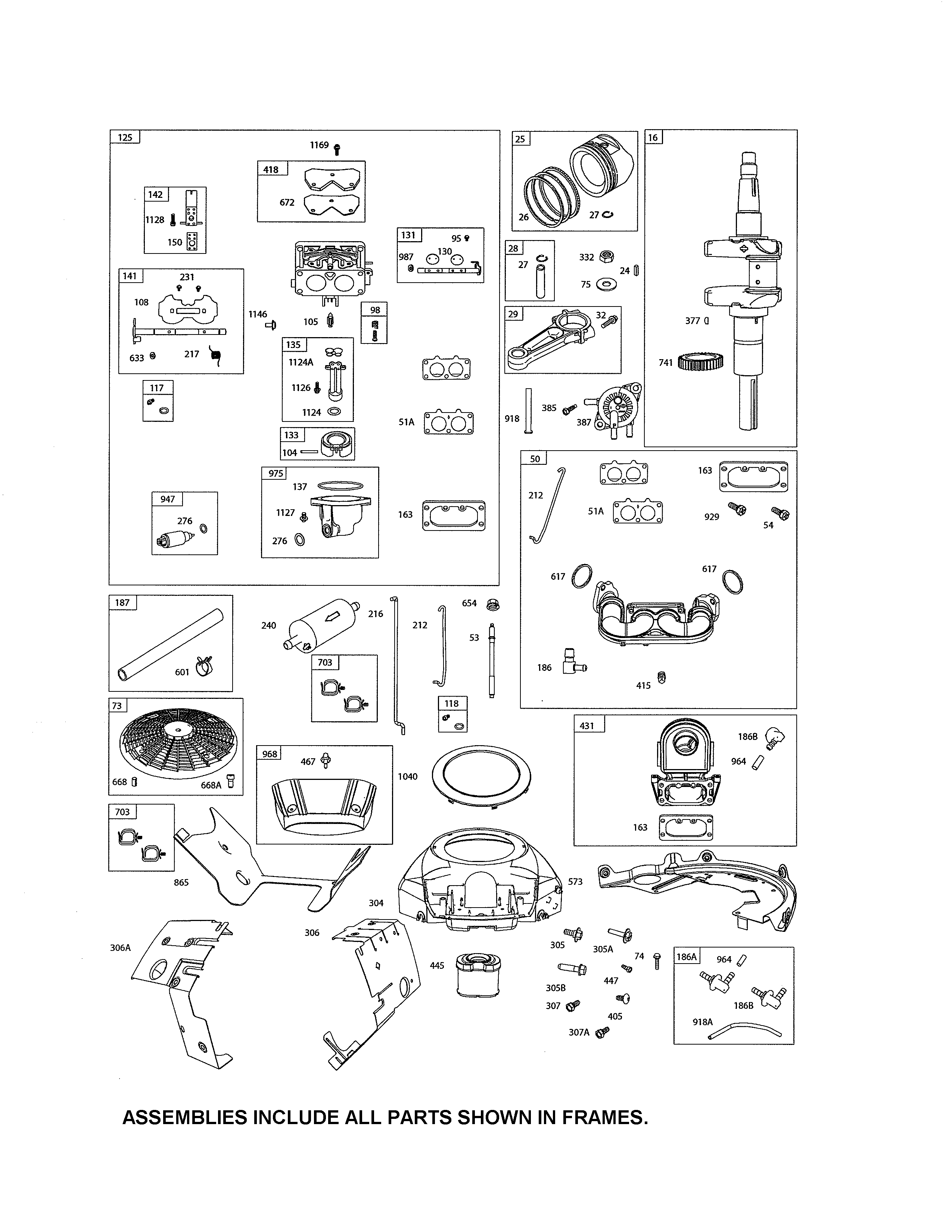 CARBURETOR/CRANKSHAFT/MANIFOLD INTAKE