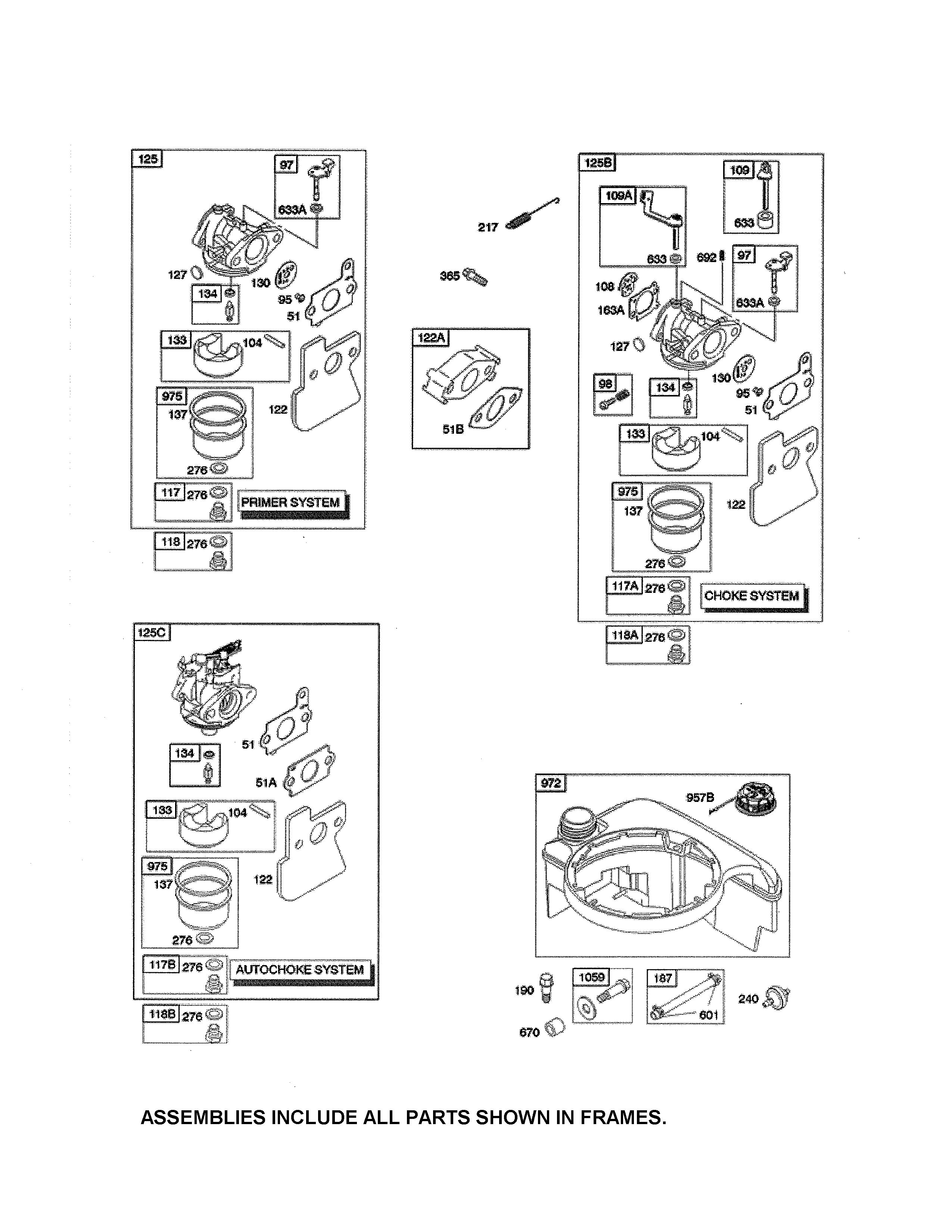 CARBURETOR/FUEL TANK