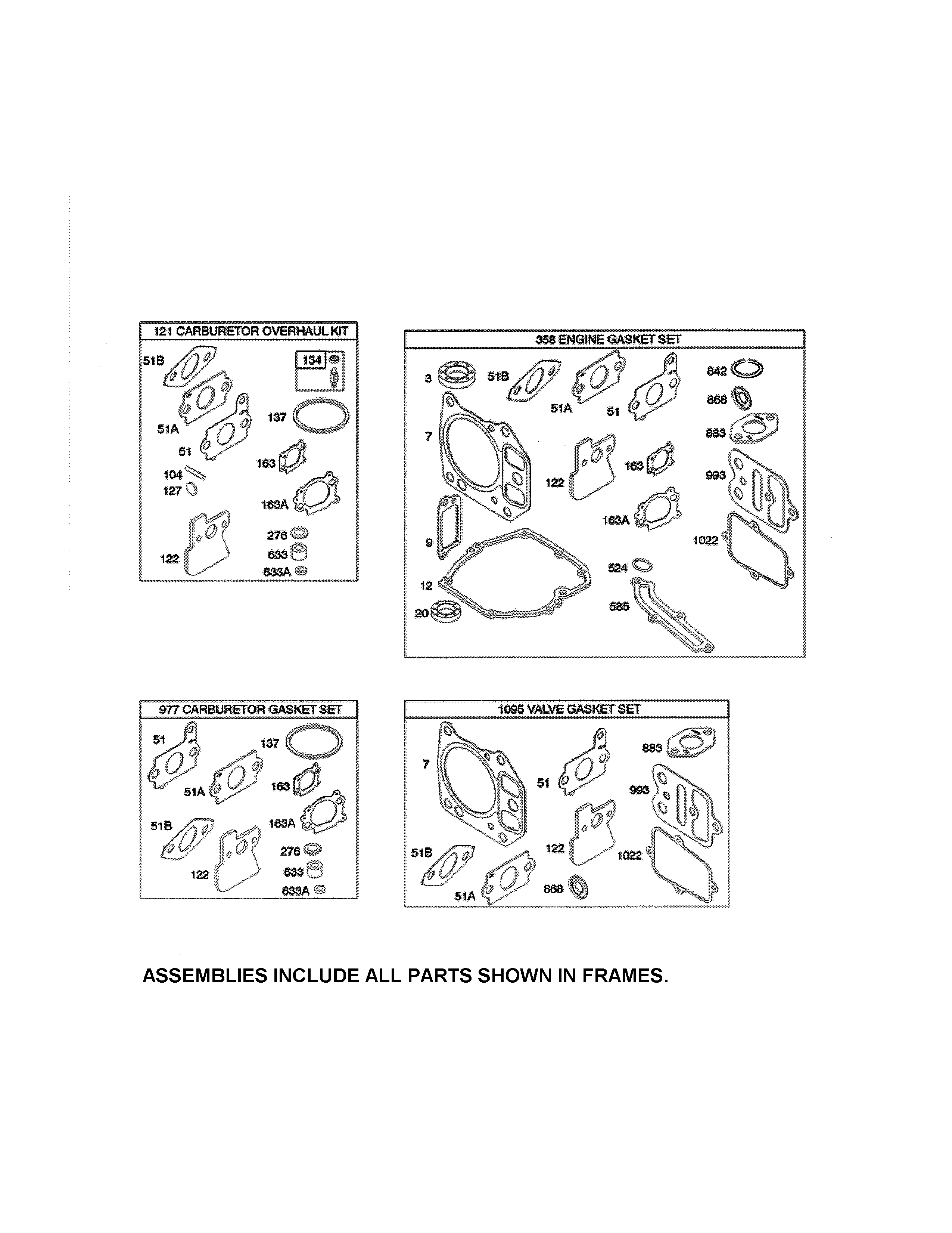 Gasket sets