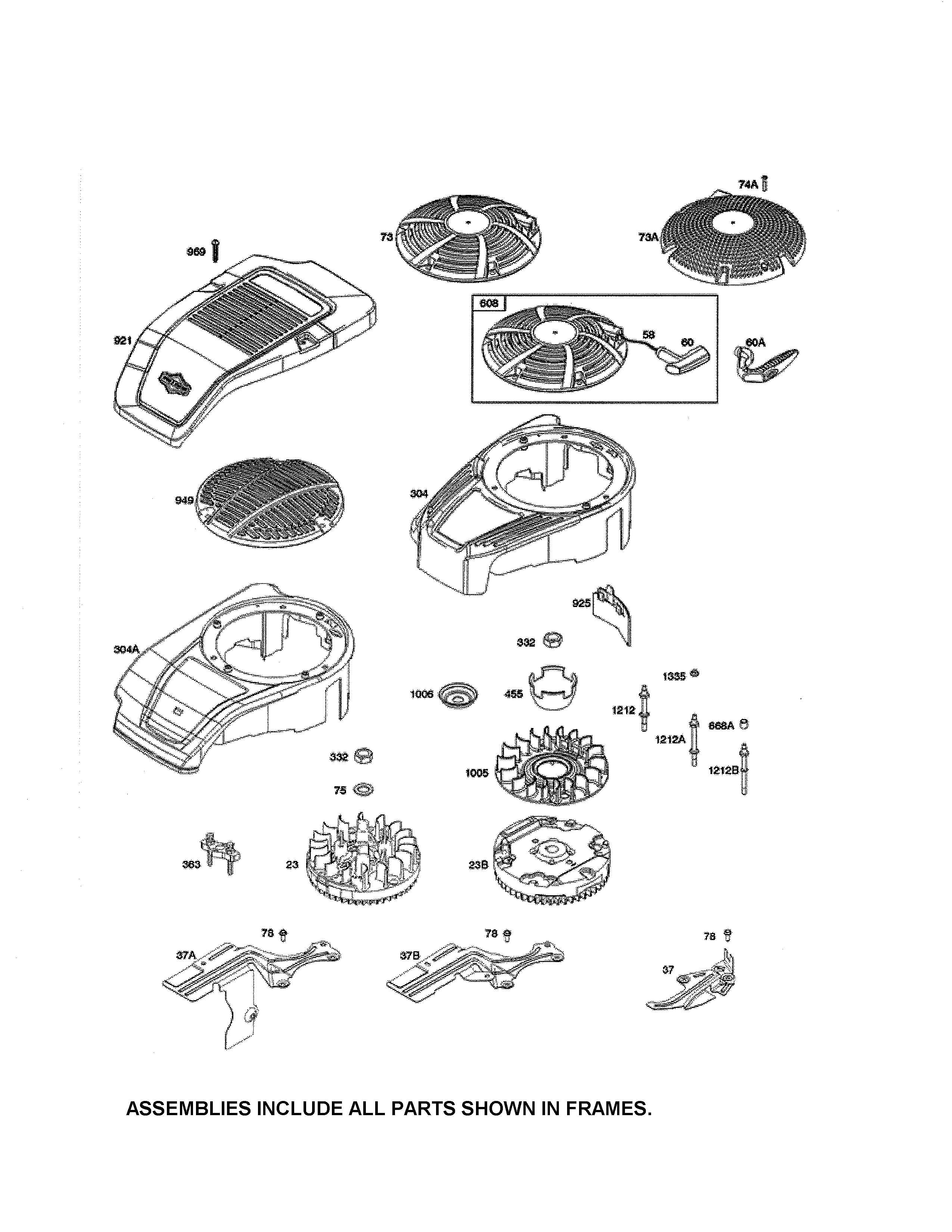 Flywheel/blower housing