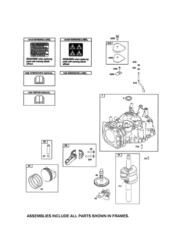 Cylinder/crankshaft